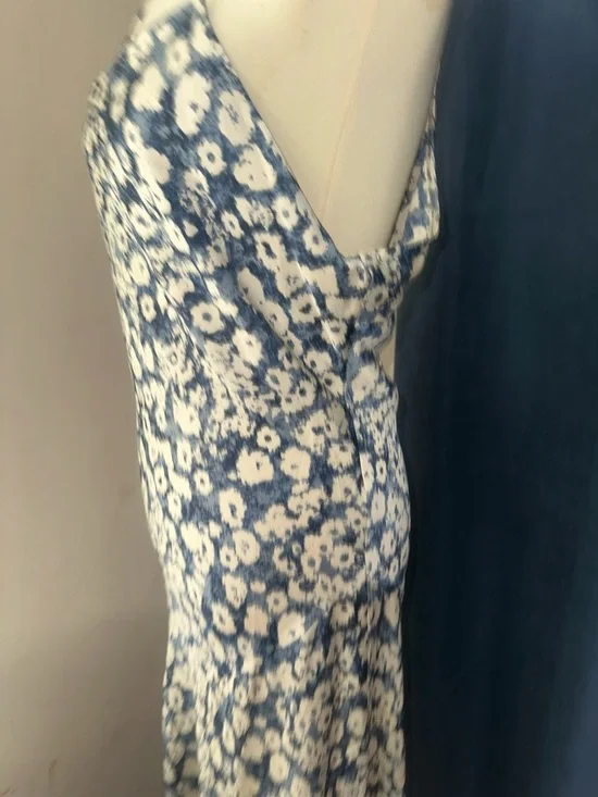 Open Edit Elegant Floral Satin Slip Dress NWT Size Large - Picture 6 of 11